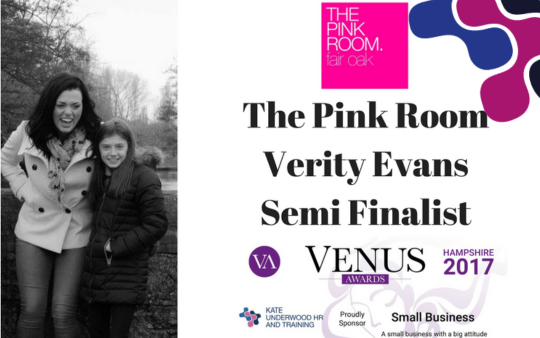 Venus Awards Semifinalist: Verity Evans, The Pink Room