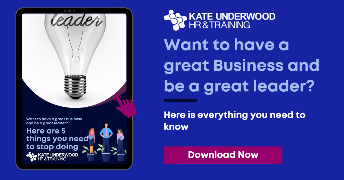 Be a great leader Kate Underwood HR